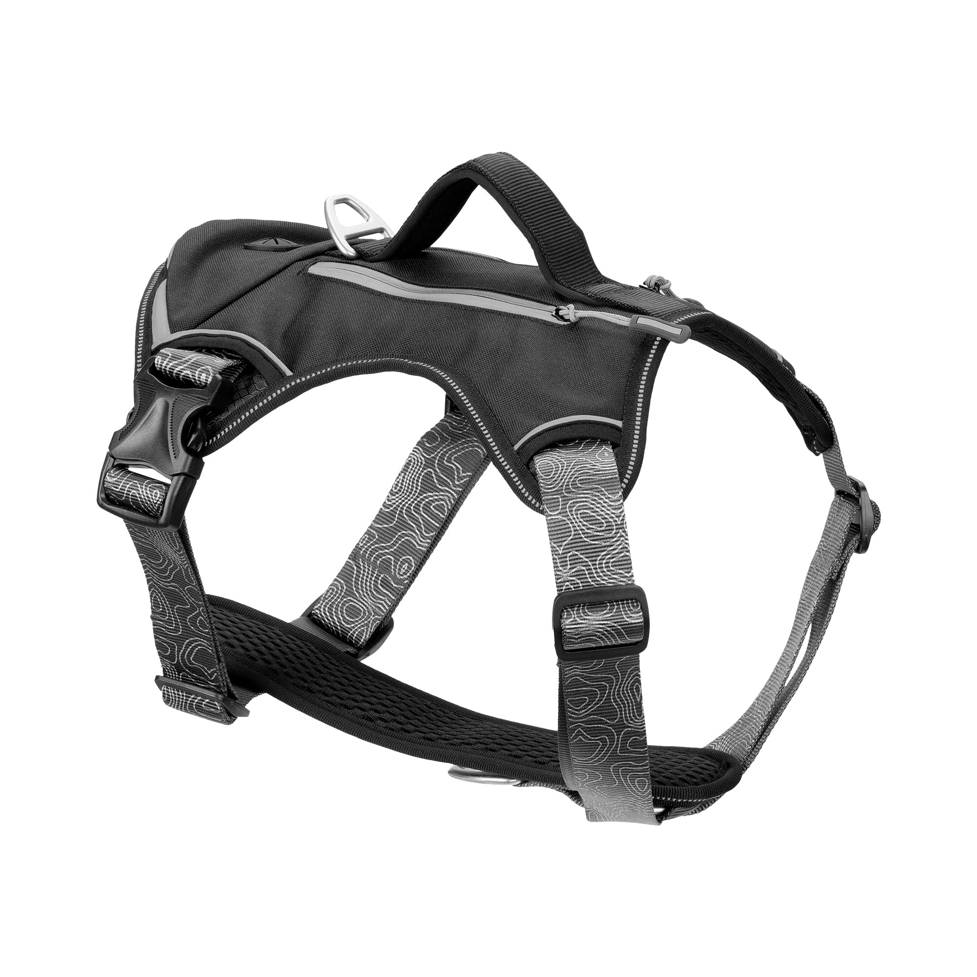 navaris-animals-hundegeschirr-wandern-m-mit-taschen-anti-zug image 1