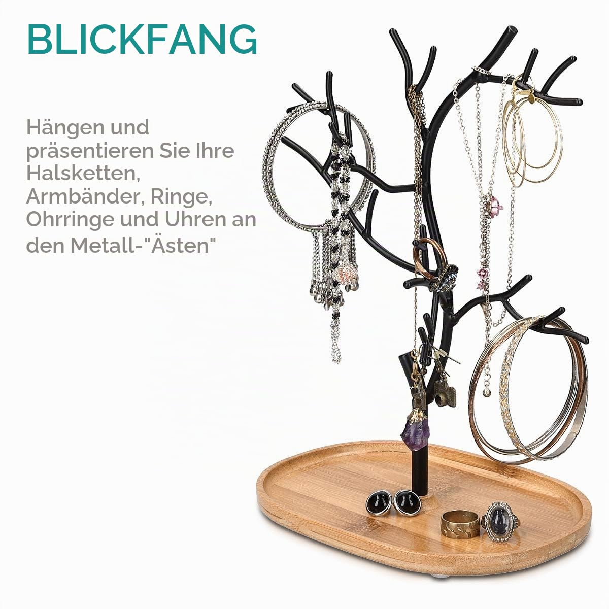 navaris-schmuckbaum-holz-metall-schmuckst-nder-25-cm image 3