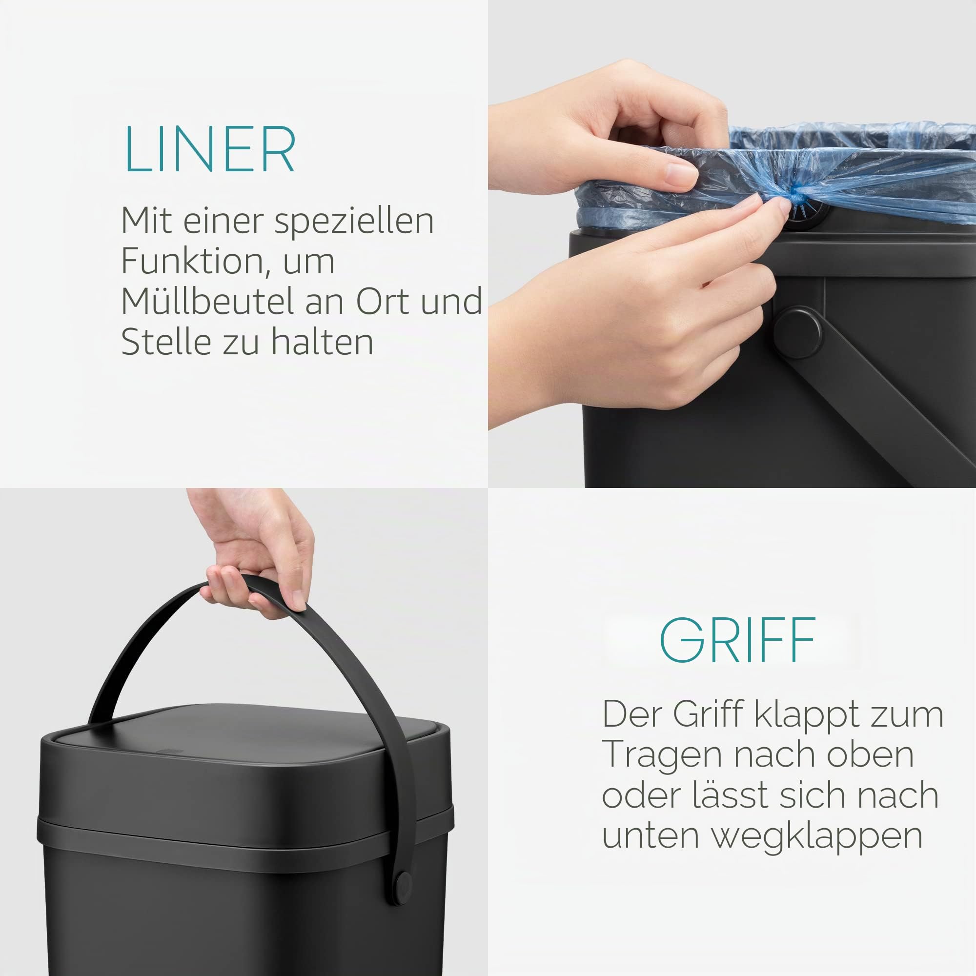 navaris-m-lleimer-12-liter-kosmetikeimer-grau-mit-druckdeckel image 4