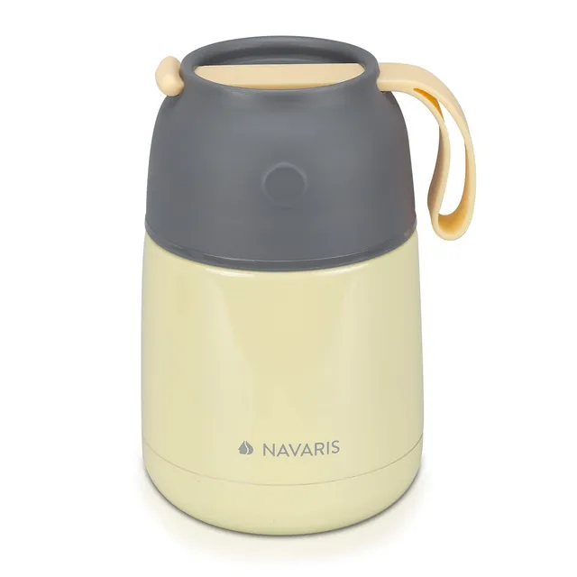 navaris-kitchen-thermobeh-lter-450ml-edelstahl-gelb image 1