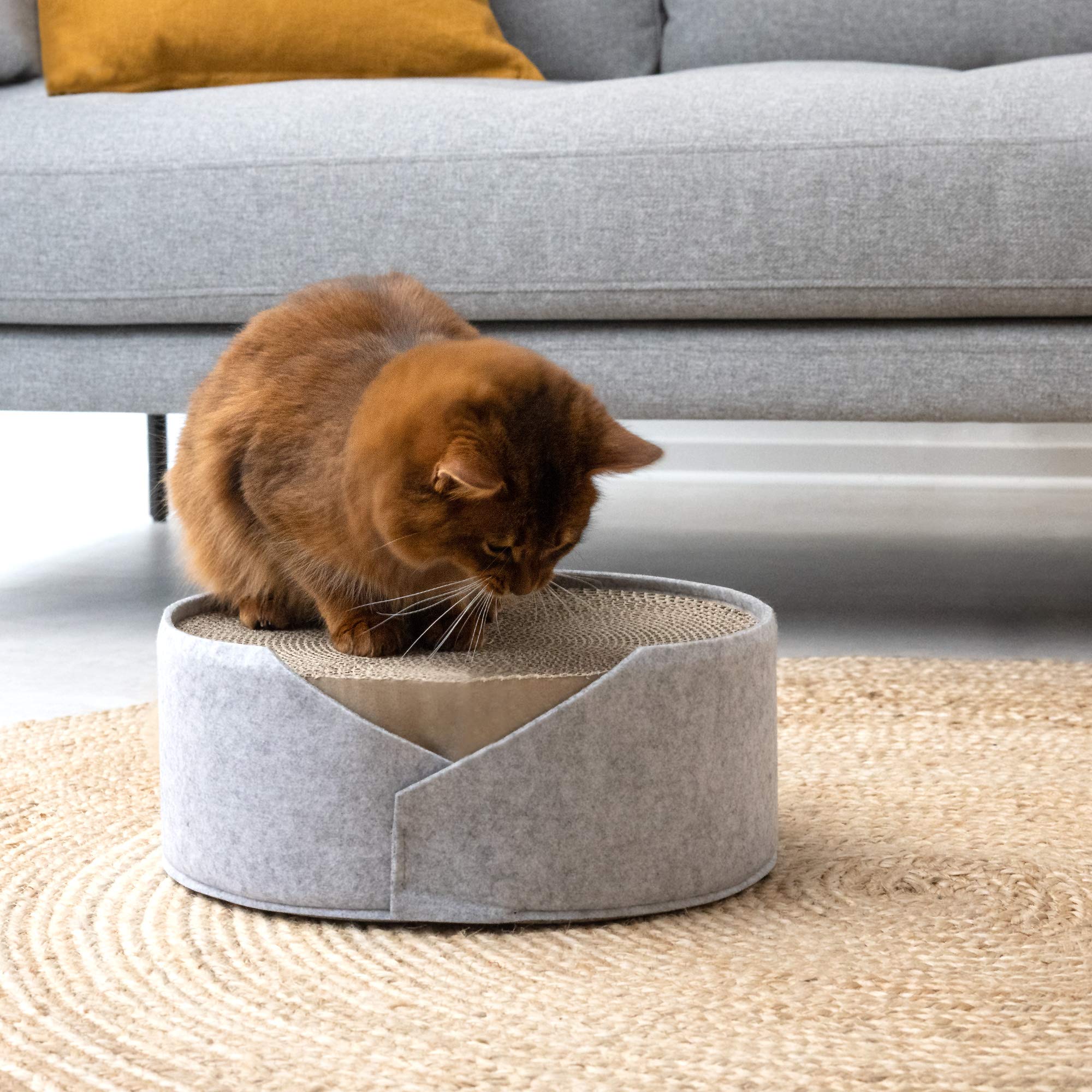 navaris-kratzbrett-katze-36x36x14cm-pappe-filz-kratzpappe image 5