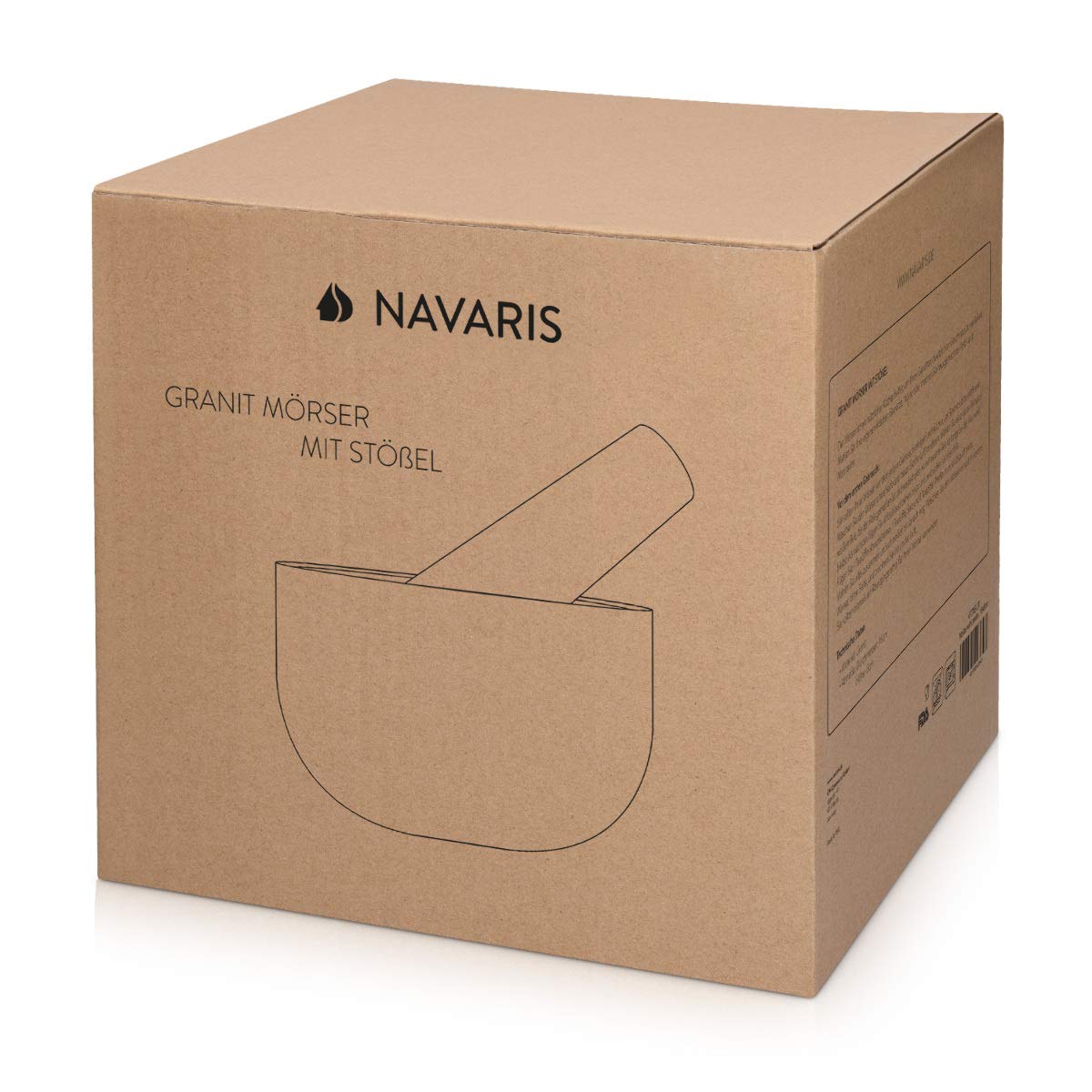 navaris-kitchen-m-rser-mit-st-el-granit-16-cm image 7