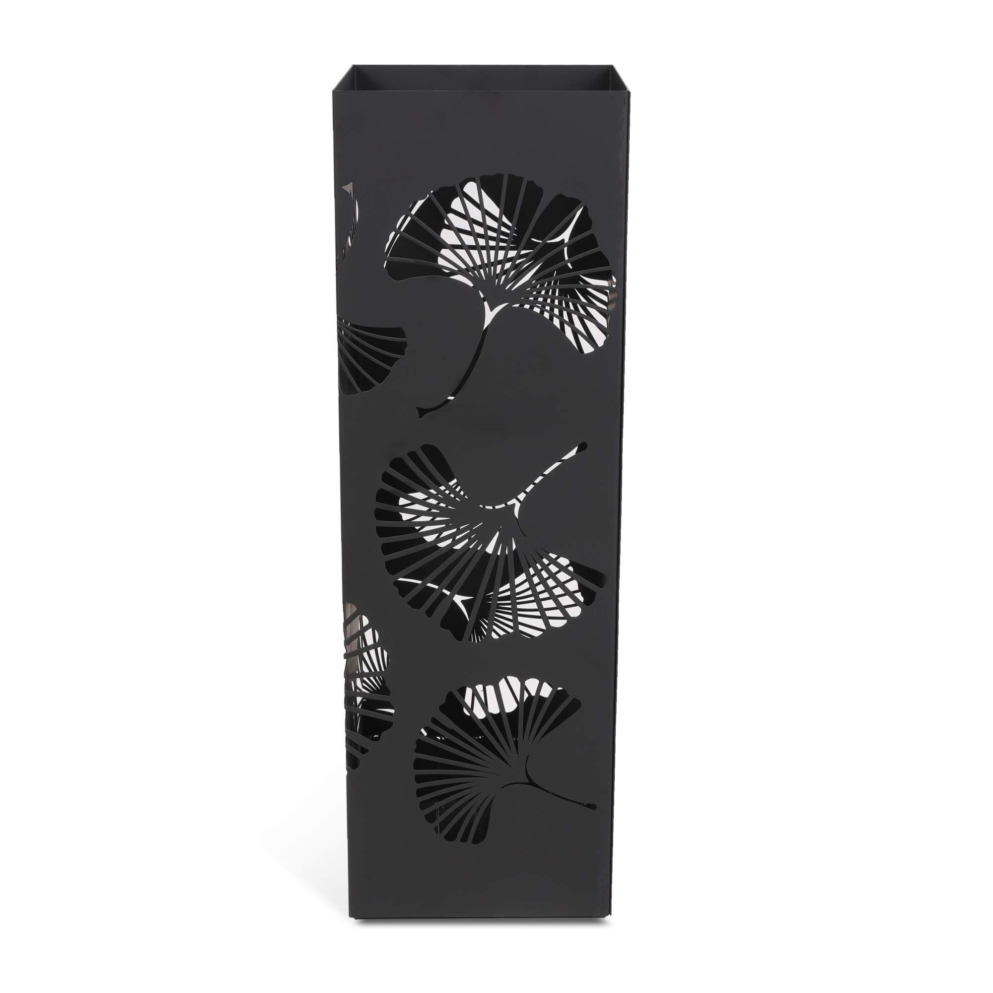 navaris-living-schirmst-nder-ginkgo-schwarz-metall-48-cm image 5