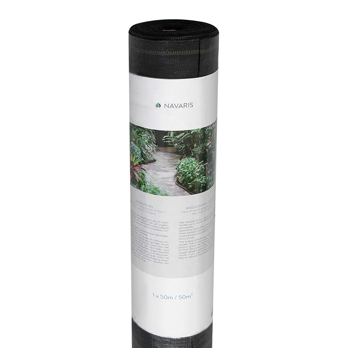 navaris-garden-unkrautvlies-50m-rolle-1x50m-wasserdurchl-ssig image 1