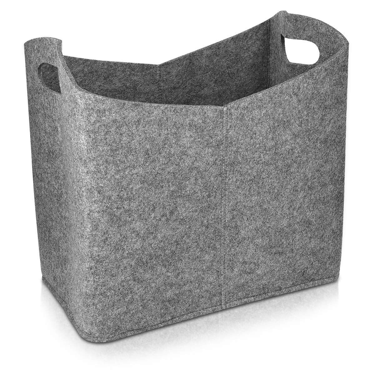navaris-filzkorb-kaminholz-40x23x39cm-grau-mit-griff-filztasche image 1