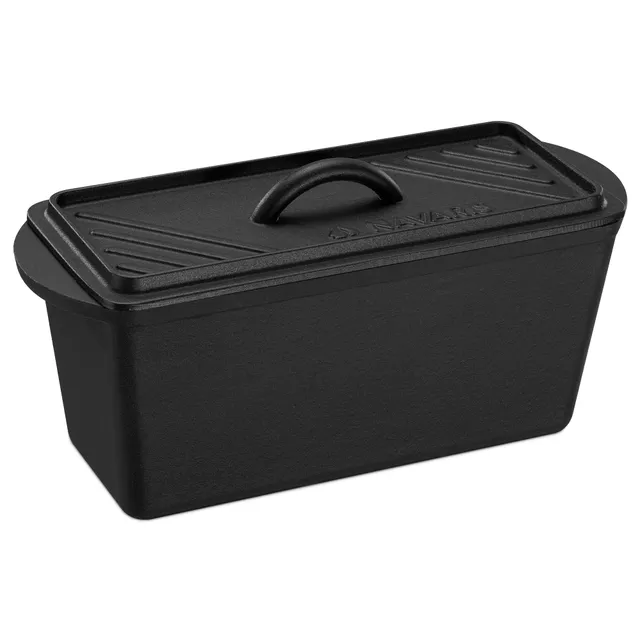 navaris-brotbackform-gusseisen-34cm-mit-deckel-kastenform image 1