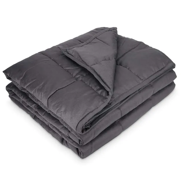 navaris-living-gewichtsdecke-135x200-cm-8-8-kg-grau-baumwolle image 1