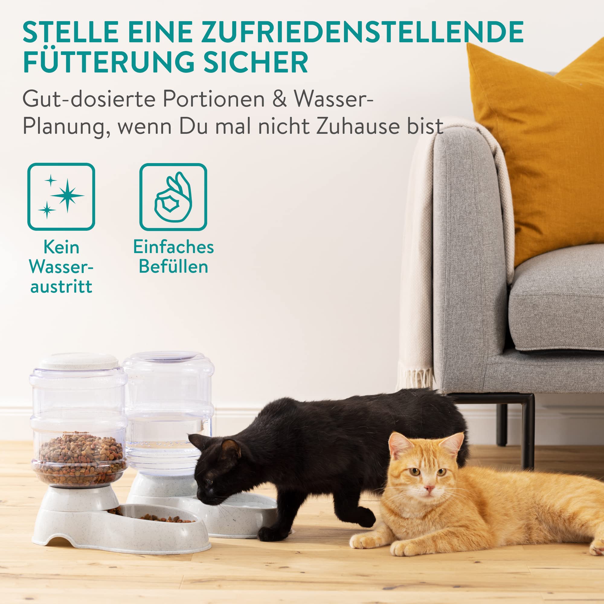 navaris-animals-futterspender-2x3-8l-grau-doppelpack image 6