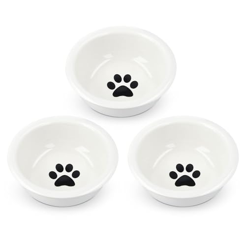 navaris-animals-3er-keramik-futternapf-set-schwarz-wei-320-ml image 7