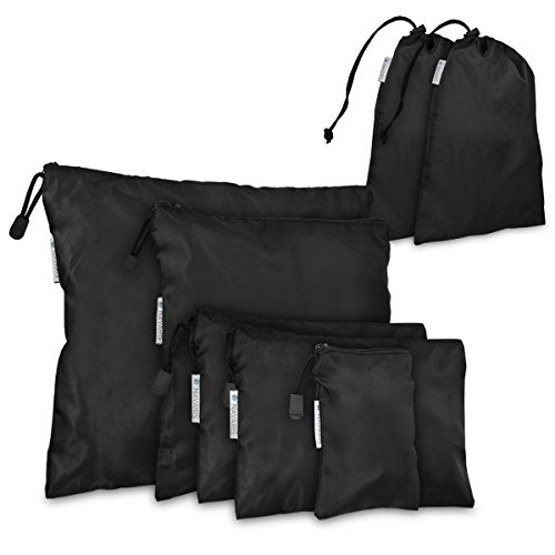 navaris-travel-koffer-packbeutel-set-7-teilig-packtaschen-schwarz image 7