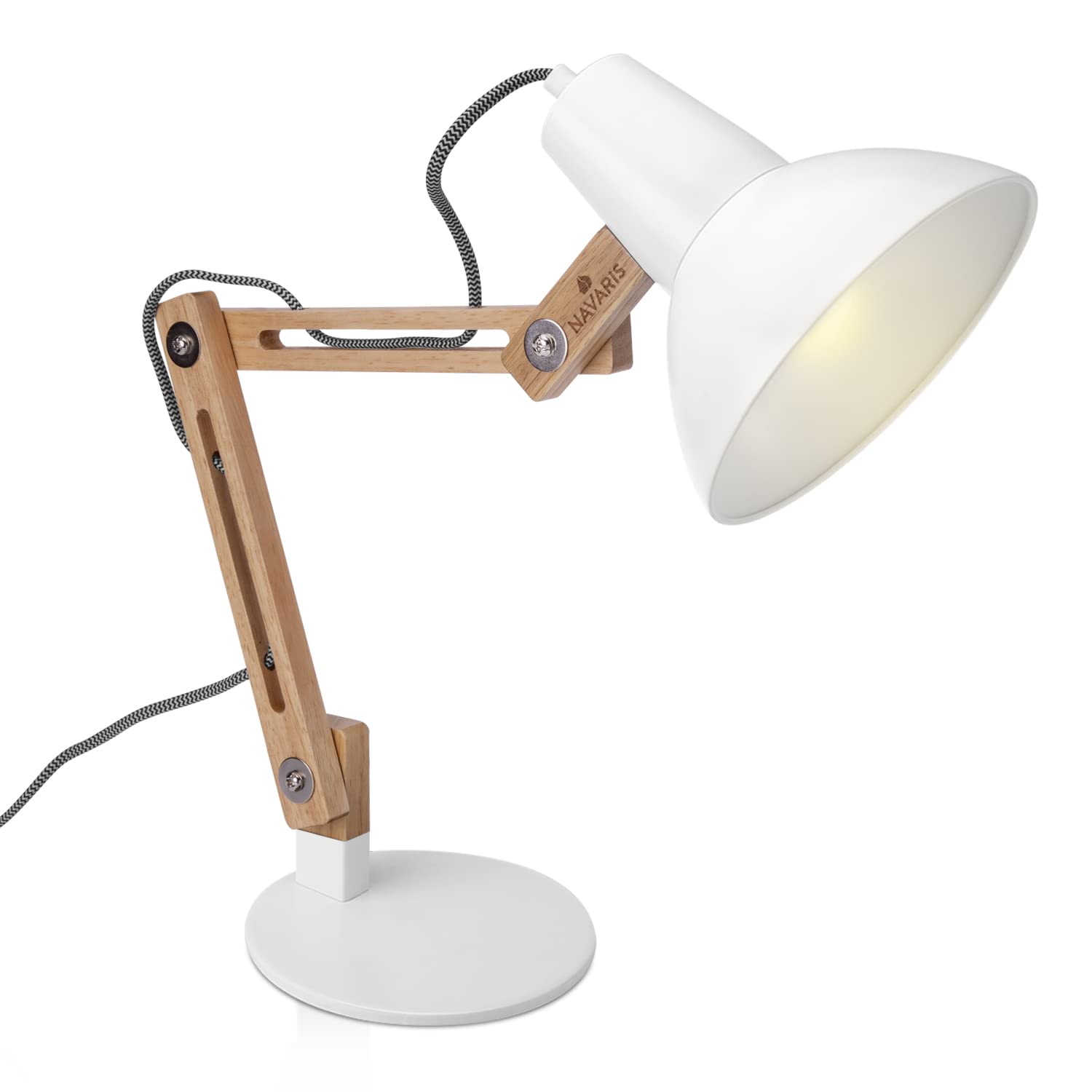 navaris-lighting-holz-schreibtischlampe-e27-wei-verstellbar image 8