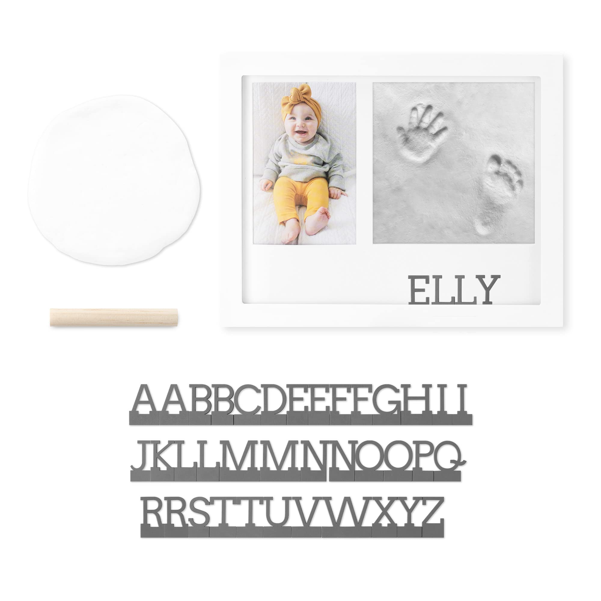 navaris-baby-bilderrahmen-mit-gipsabdruck-wei-fotorahmen image 7