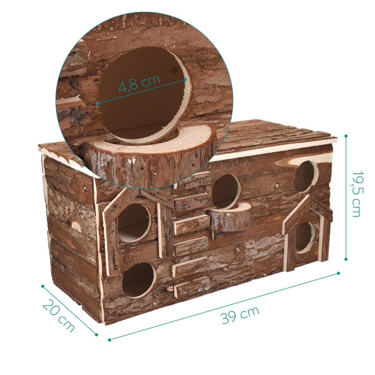 navaris-living-hamsterhaus-holz-2-etagen-labyrinth image 5