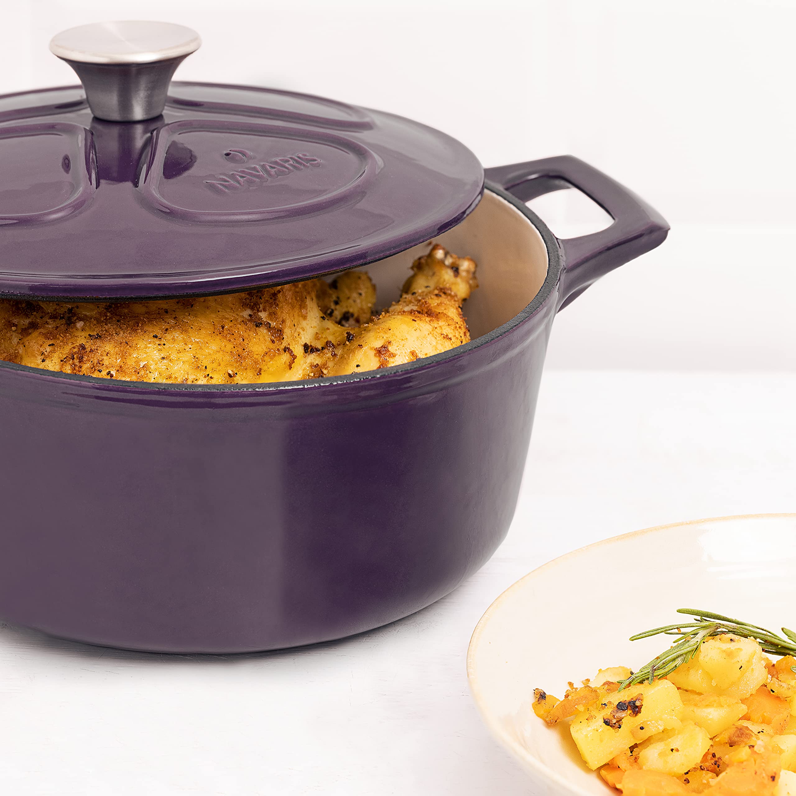 navaris-kitchen-gusseisen-topf-3-5l-24cm-br-ter-emailliert image 6
