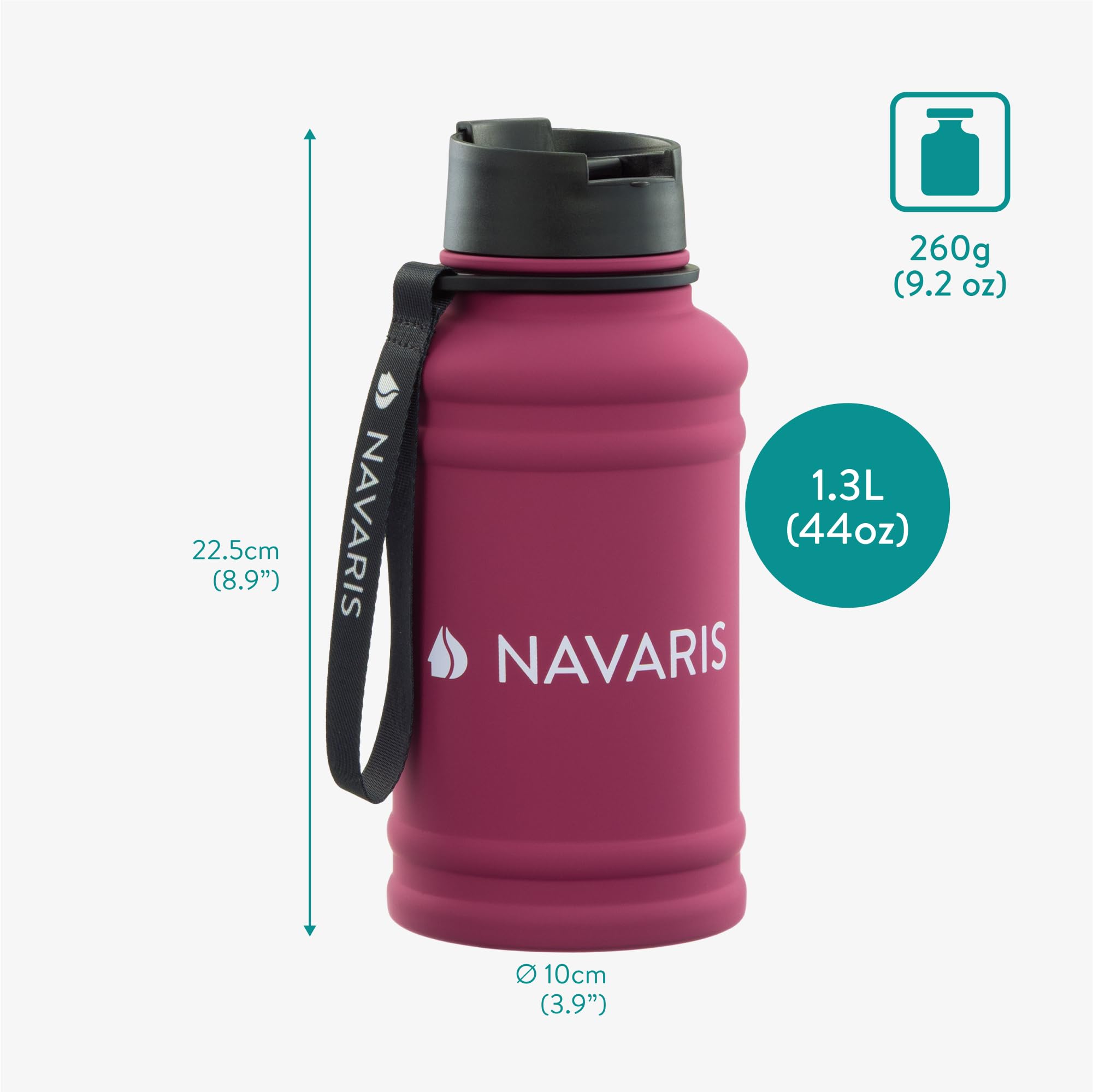navaris-trinkflasche-edelstahl-sportflasche-1-3l-bpa-frei image 6