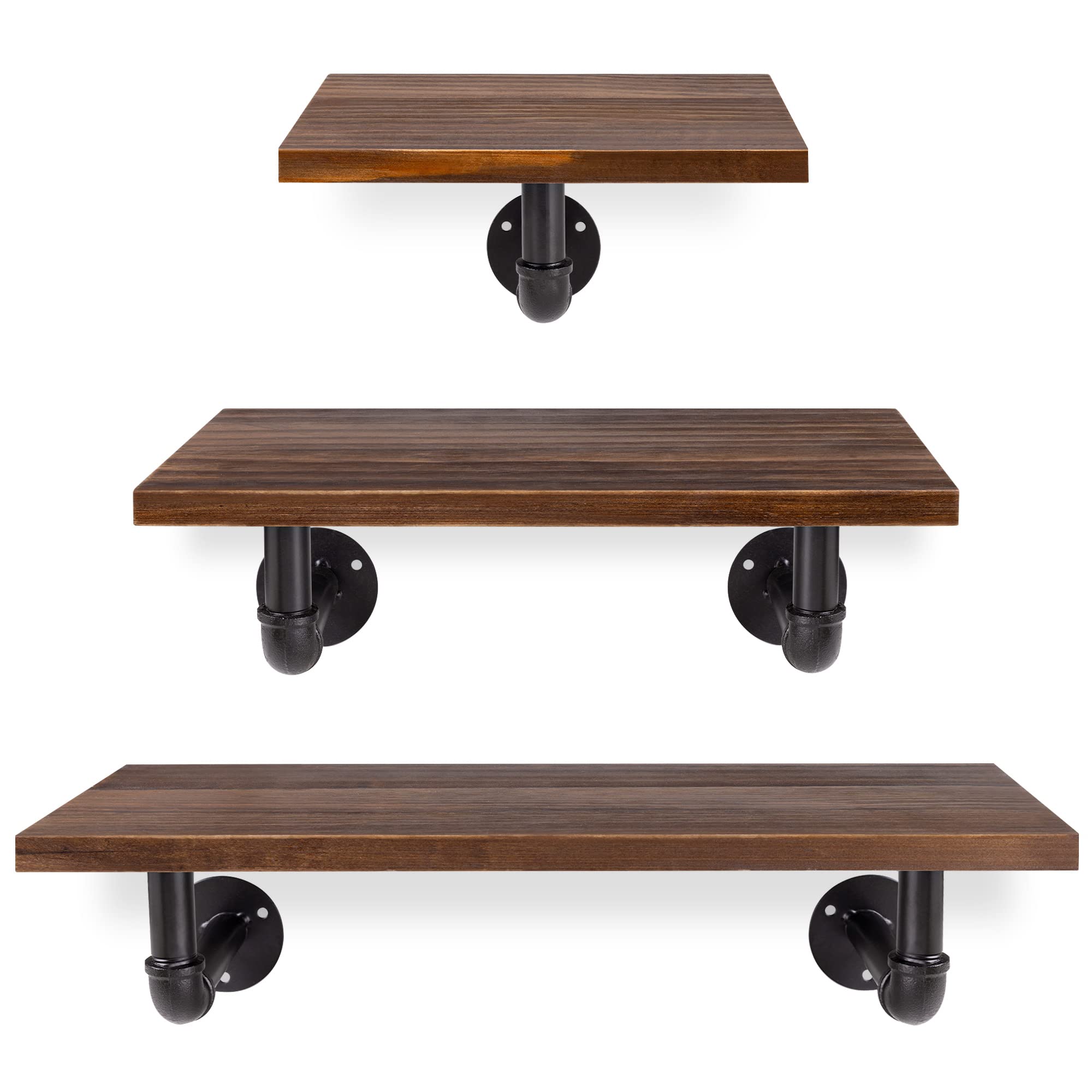navaris-wandregal-holz-metall-3er-set-schweberegal-kiefer image 7