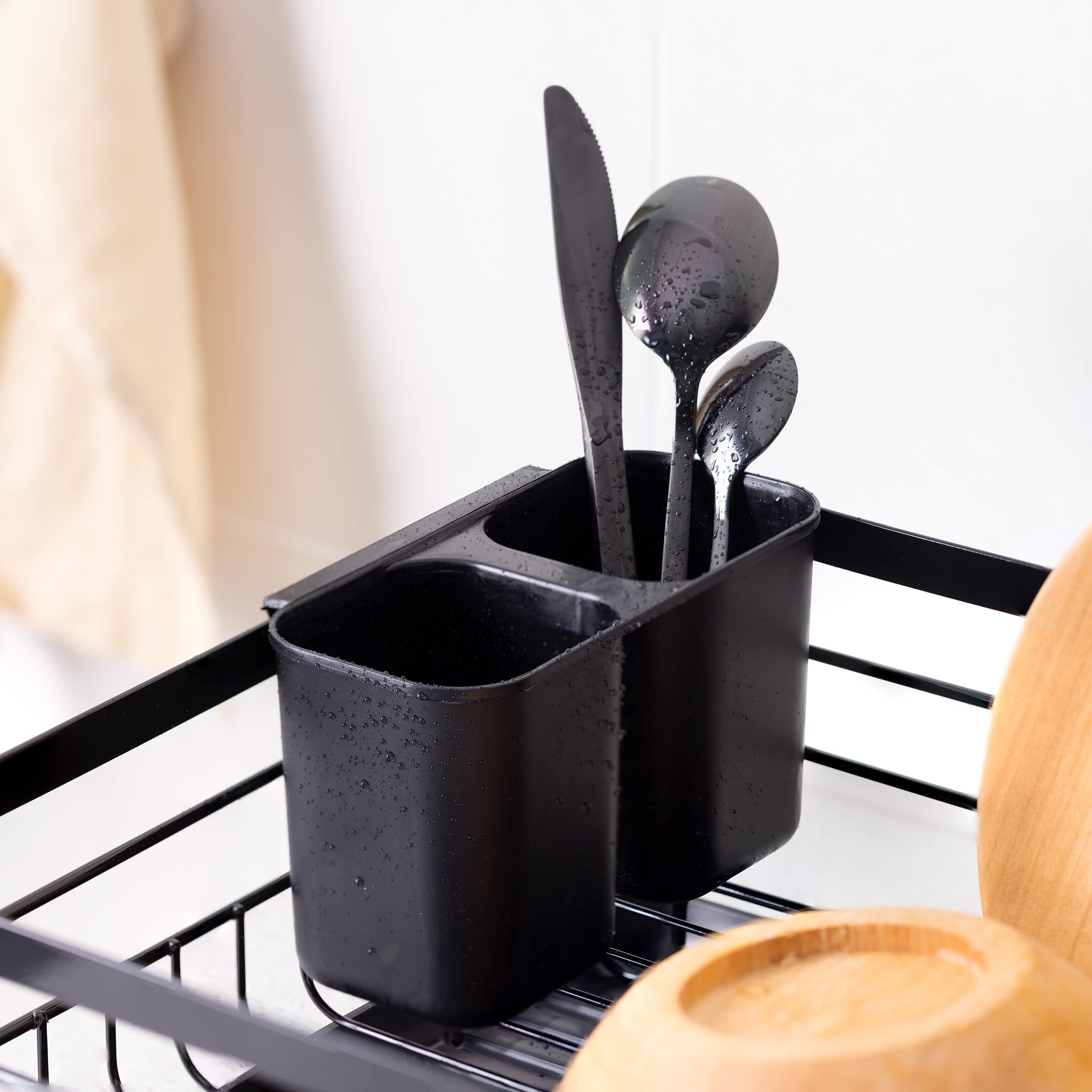 navaris-kitchen-abtropfgestell-schwarz-metall-41-5x30-5-cm image 6