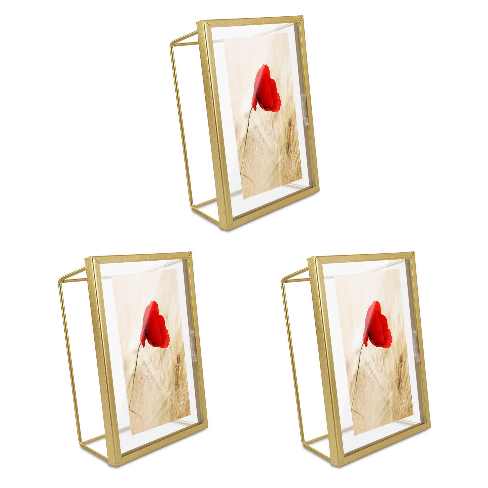 navaris-bilderrahmen-set-3tlg-gold-geometrisch-glas-10x15 image 8