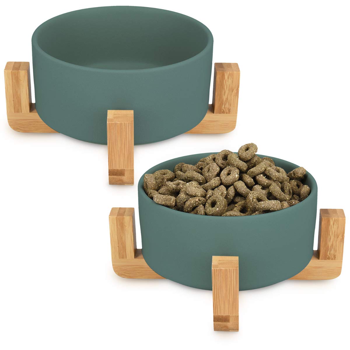 navaris-animals-futternapf-katze-keramik-2x850ml-gr-n-bambus image 5