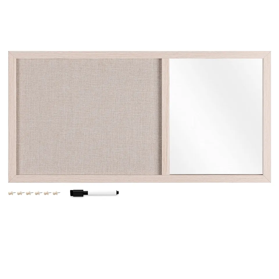 navaris-kombitafel-pinnwand-spiegel-memoboard-70x35 image 1