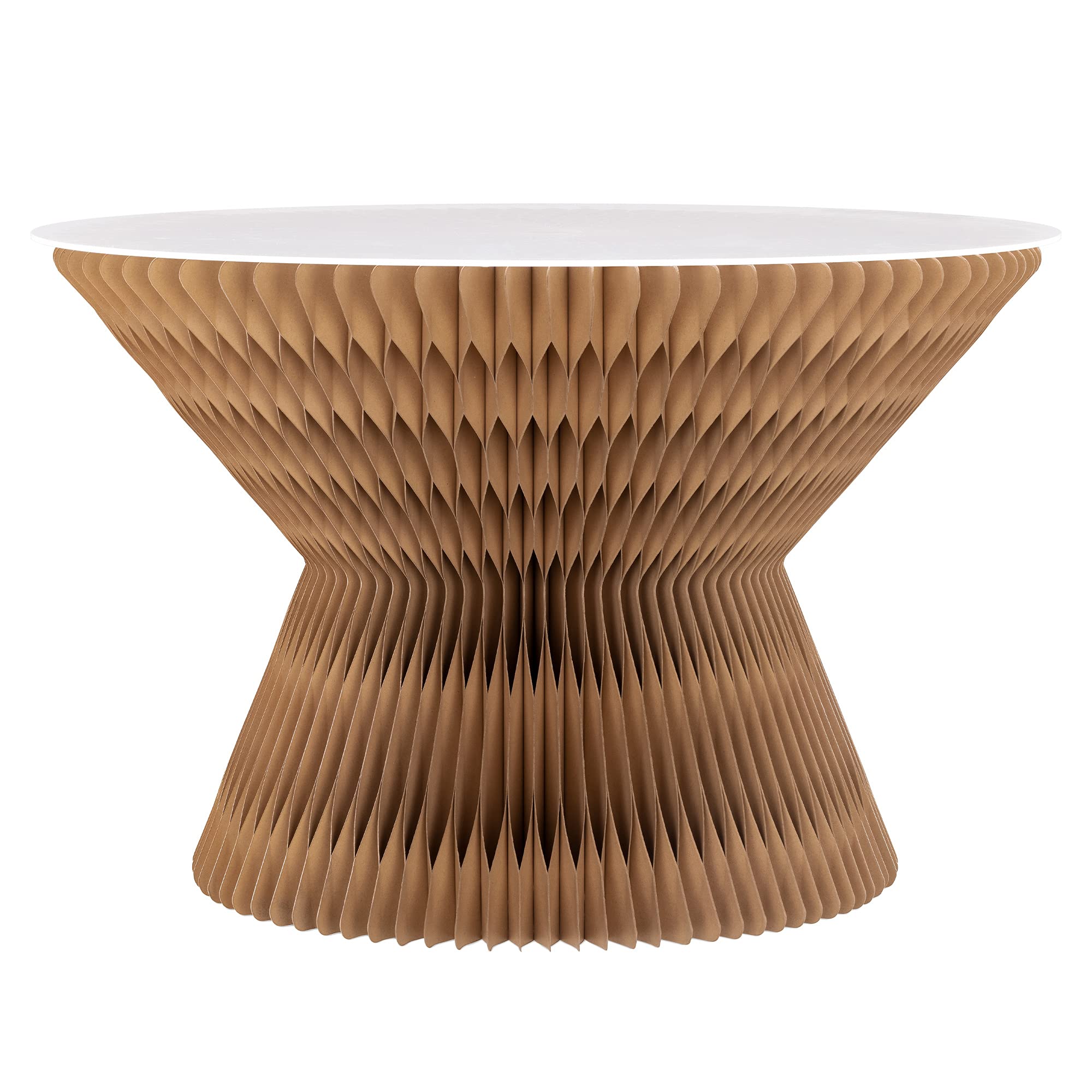 navaris-beistelltisch-papier-faltbar-papphocker-mit-acrylplatte-56-cm image 7