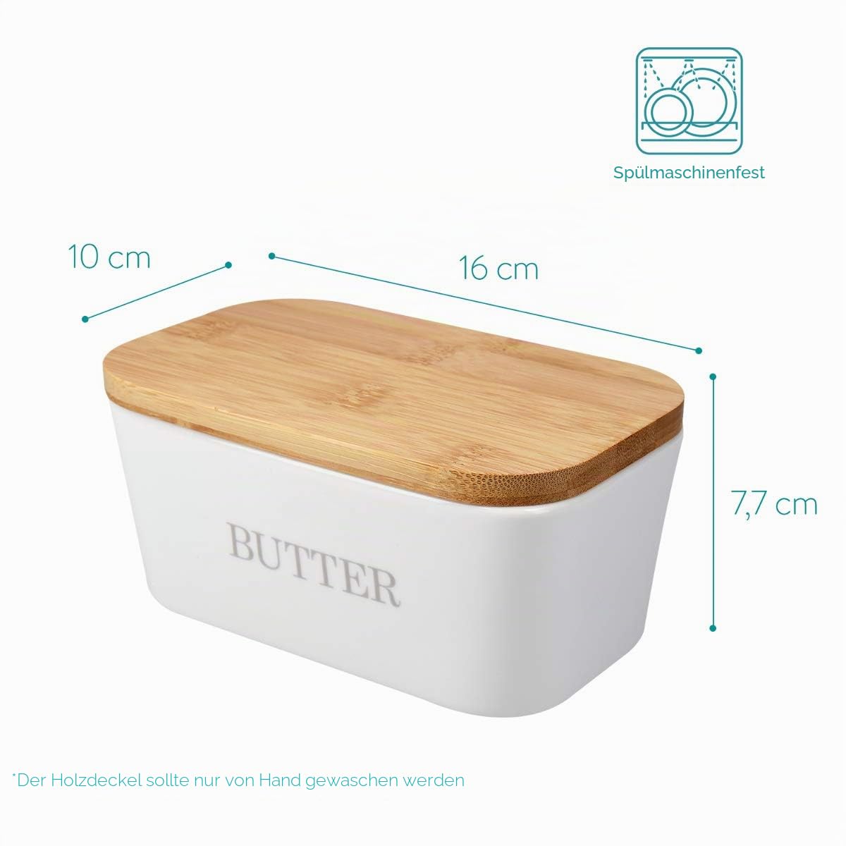 navaris-butterdose-keramik-wei-mit-bambusdeckel-16x10cm image 4