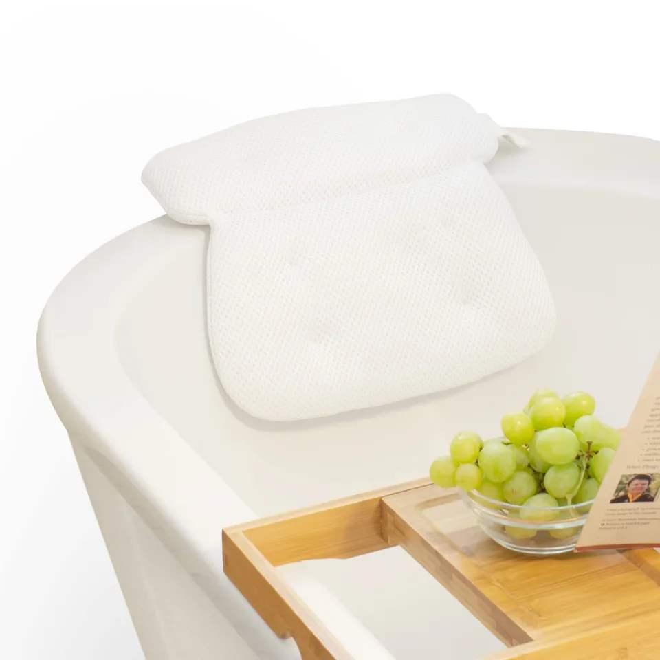navaris-beauty-badewannenkissen-mesh-wei-rutschfest image 1