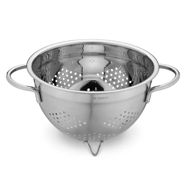 navaris-nudelsieb-edelstahl-20-cm-seiher-mit-f-en image 1