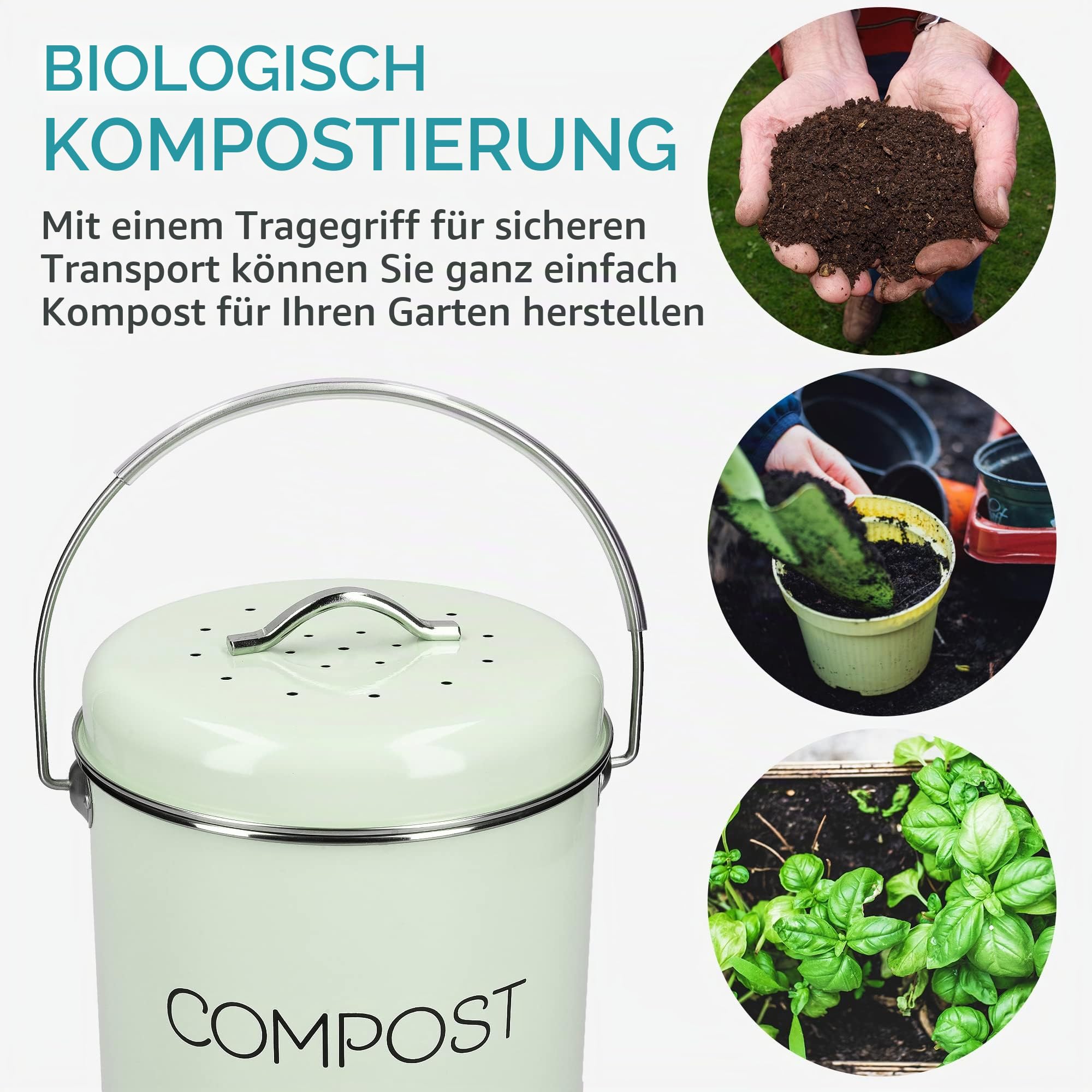 navaris-komposteimer-biom-lleimer-5l-mit-deckel-mintgr-n image 5