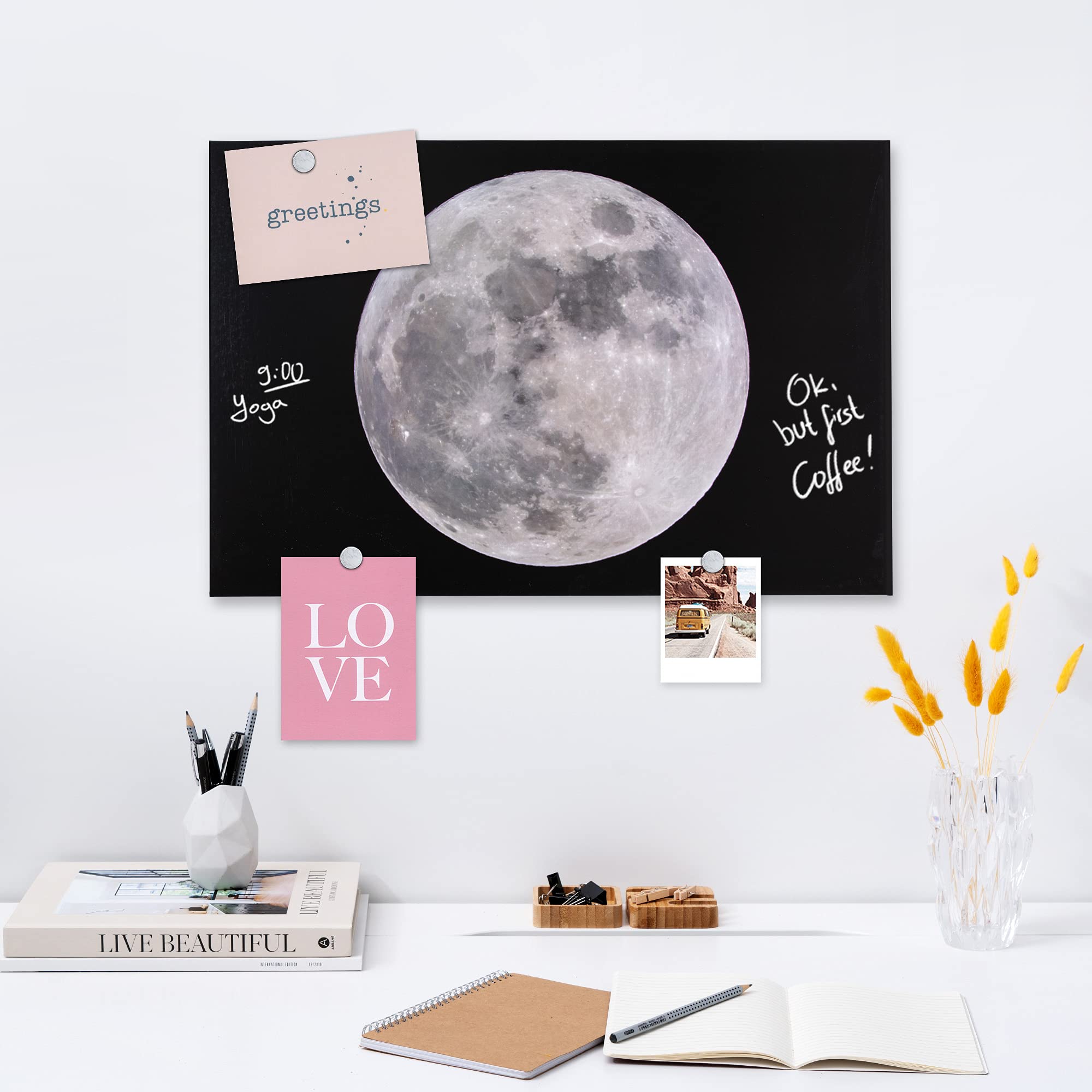 navaris-magnettafel-60x40-cm-mond-design-mit-zubeh-r image 2