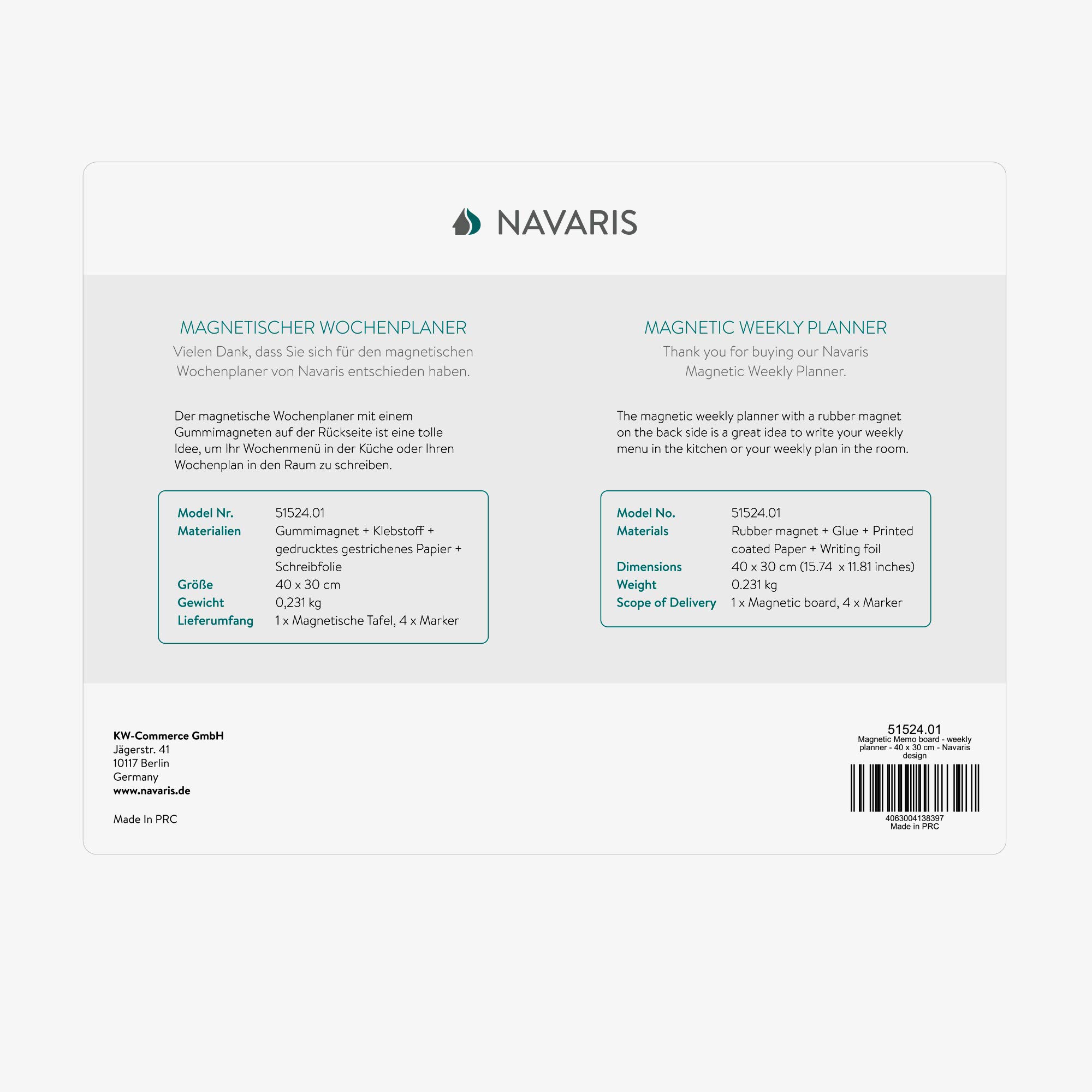 navaris-wochenplaner-magnettafel-wei-40x30-mit-markern image 7