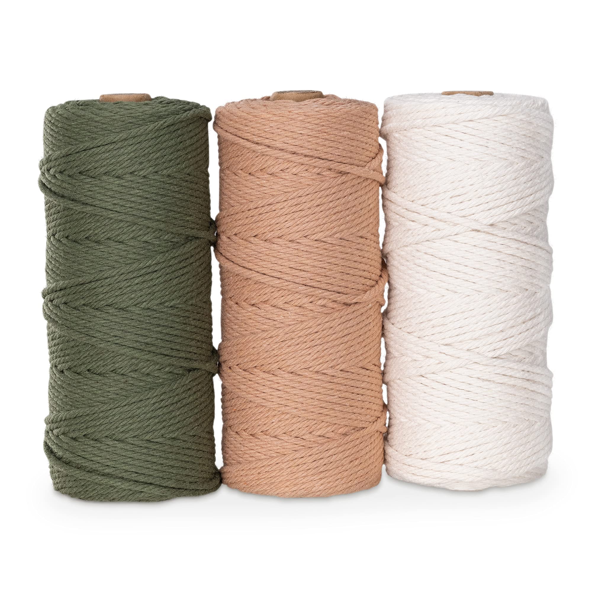 navaris-garden-makramee-garn-3er-set-baumwollschnur-wei-gr-n-rosa image 7