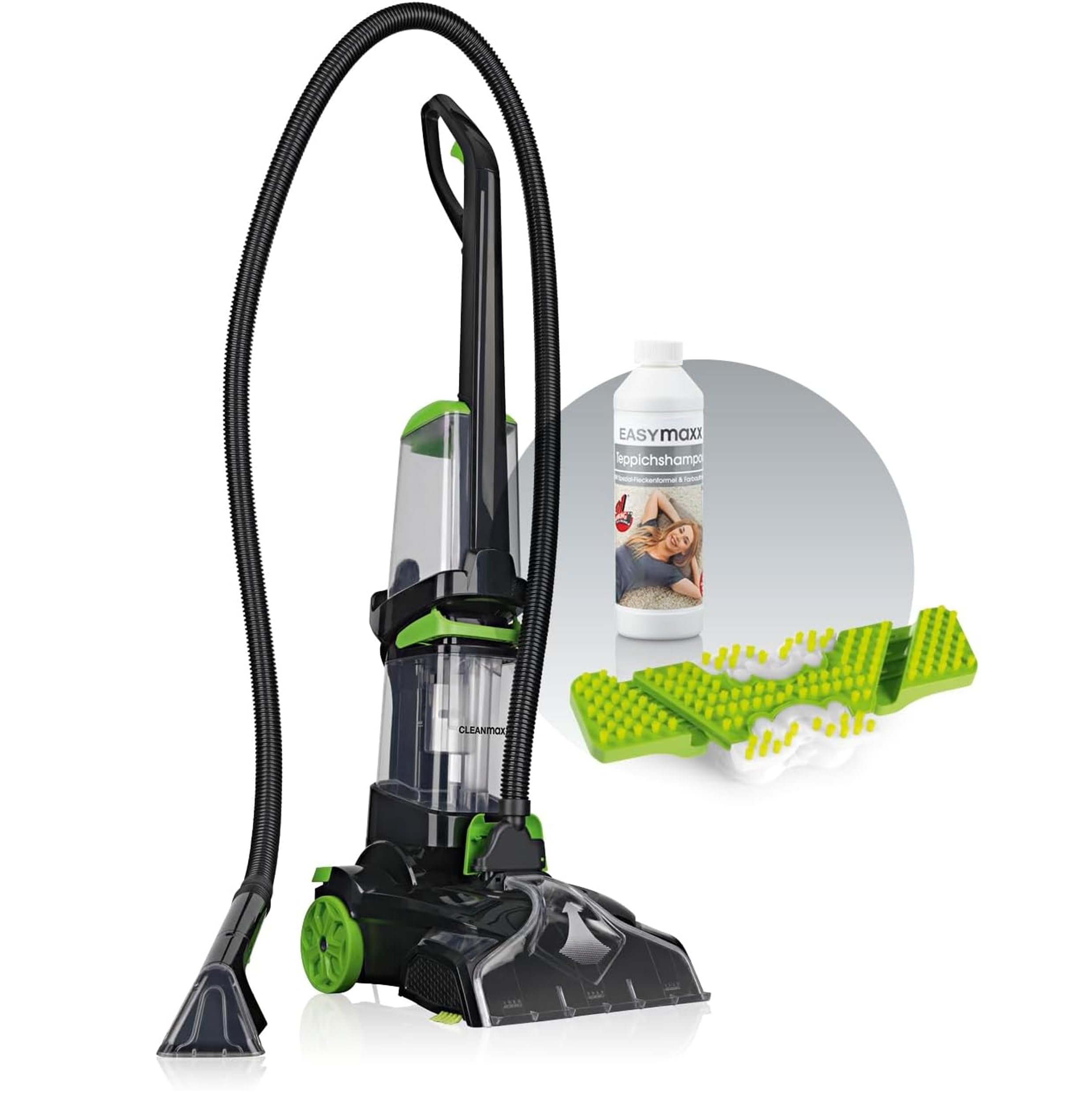 cleanmaxx-teppich-polsterreiniger-aquastream-plus-gr-n-800w image 1