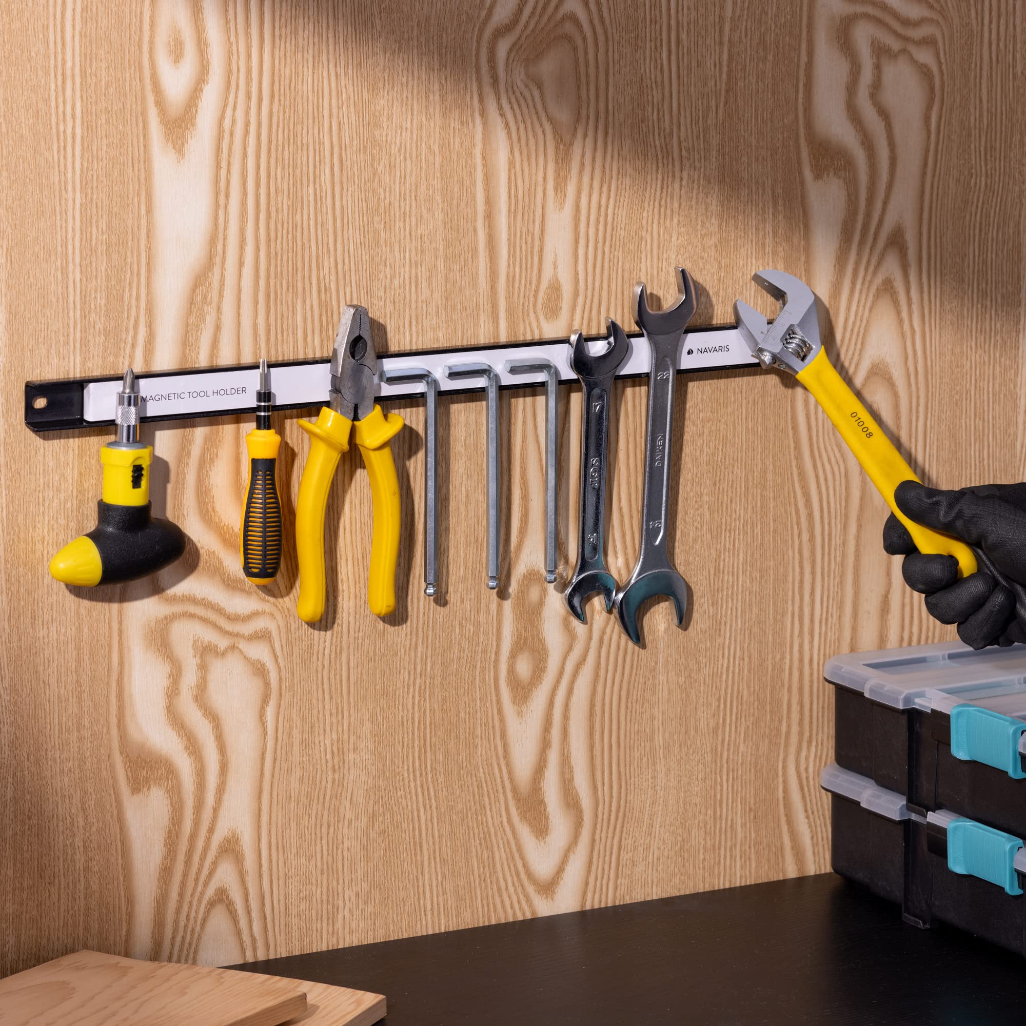 navaris-magnetleiste-werkzeug-3er-set-45-cm-15-kg image 5
