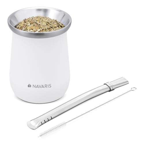 navaris-kitchen-yerba-mate-becher-edelstahl-300ml-wei image 8