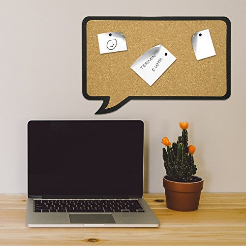 navaris-office-kork-pinnwand-sprechblase-44x29-cm-mit-pins image 8