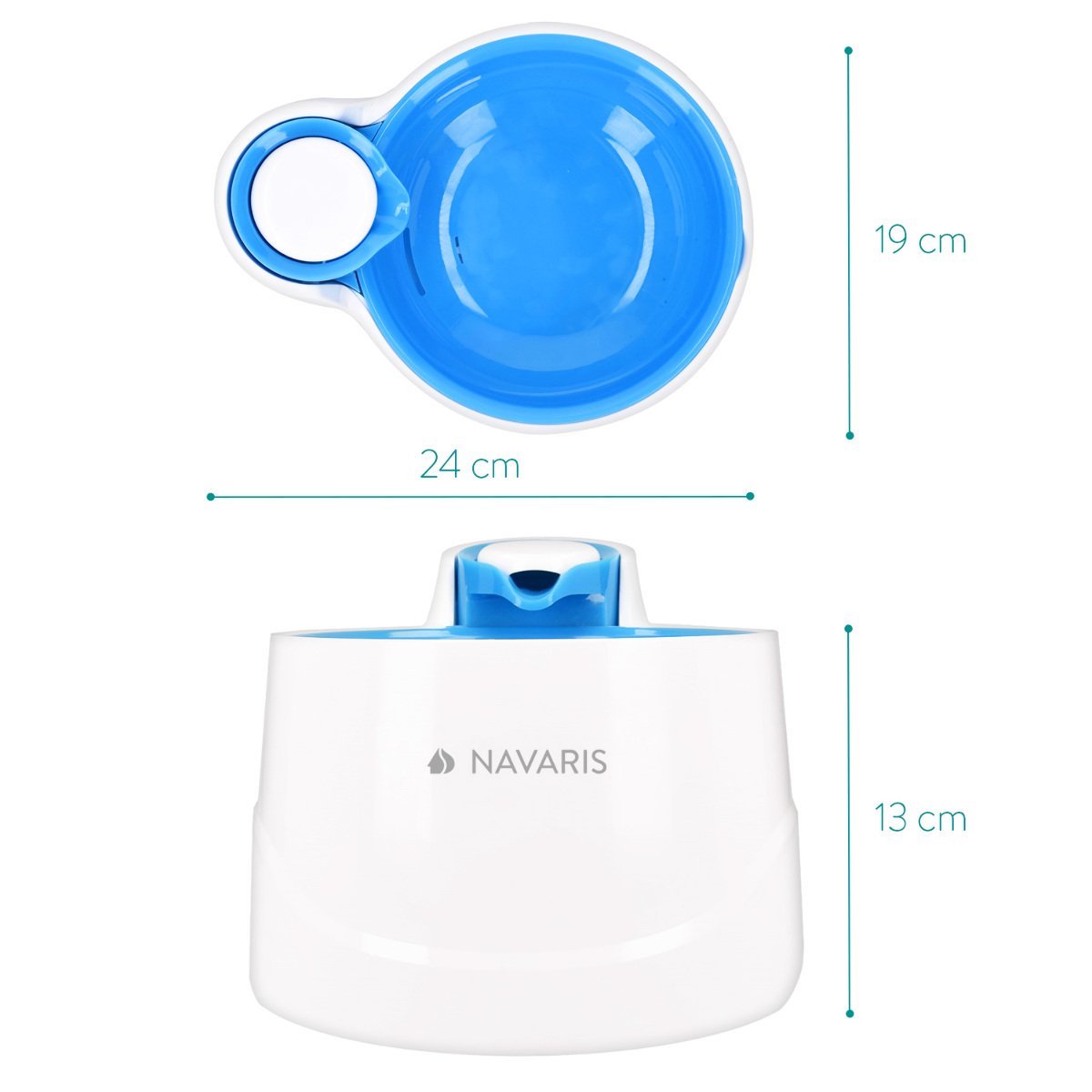 navaris-animals-trinkbrunnen-katzen-2-liter-mit-filter-blau image 3