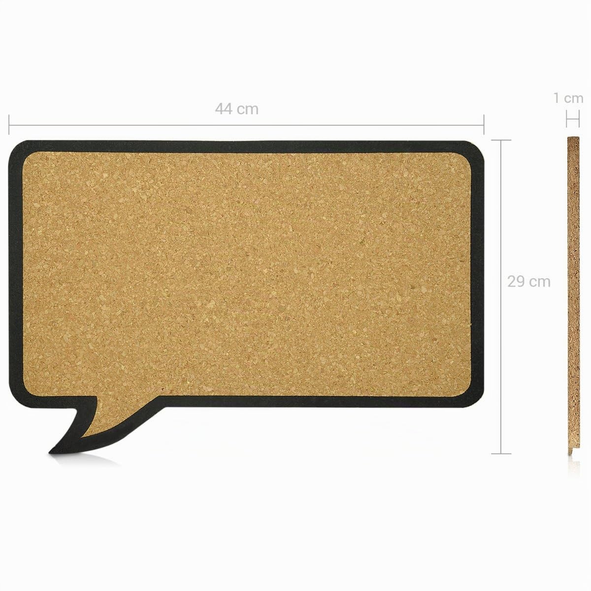 navaris-office-kork-pinnwand-sprechblase-44x29-cm-mit-pins image 6