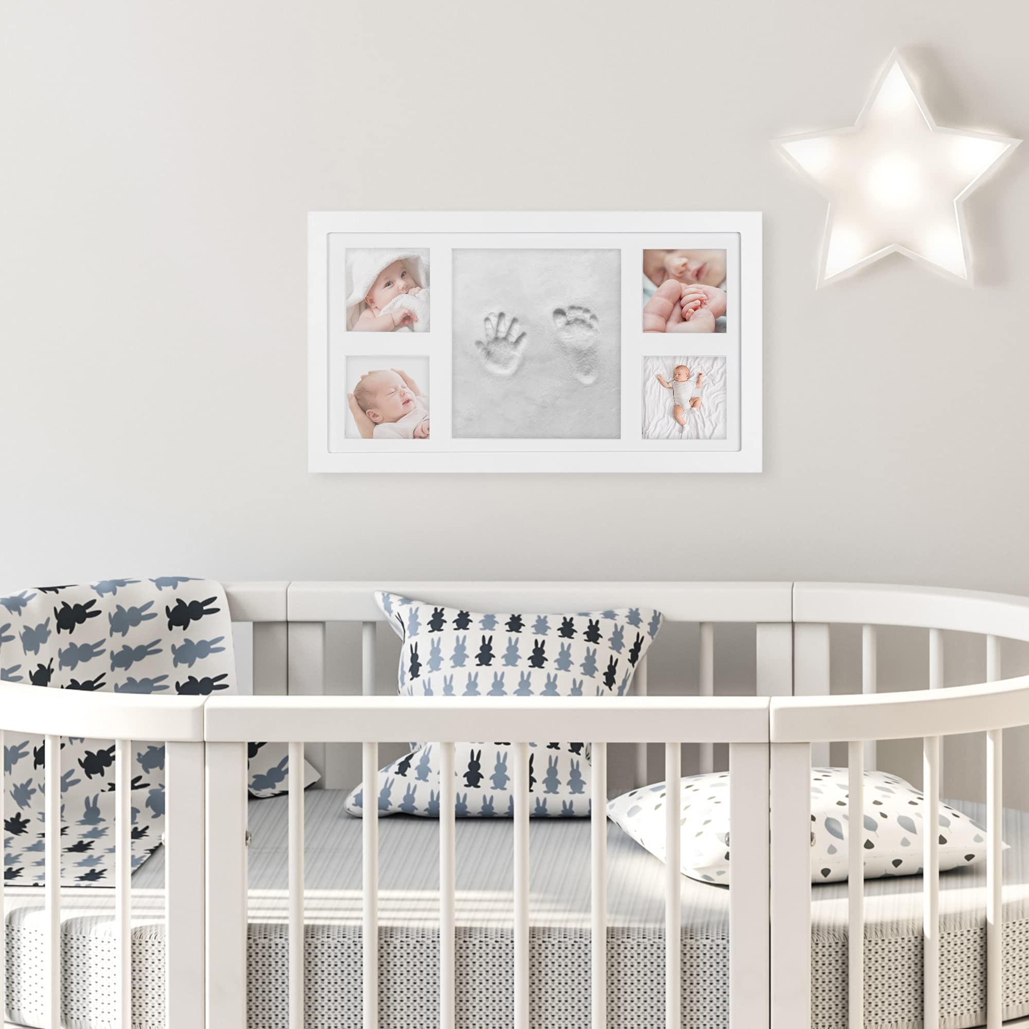 navaris-baby-bilderrahmen-mit-gipsabdruck-42-5-cm-abdruckset image 3