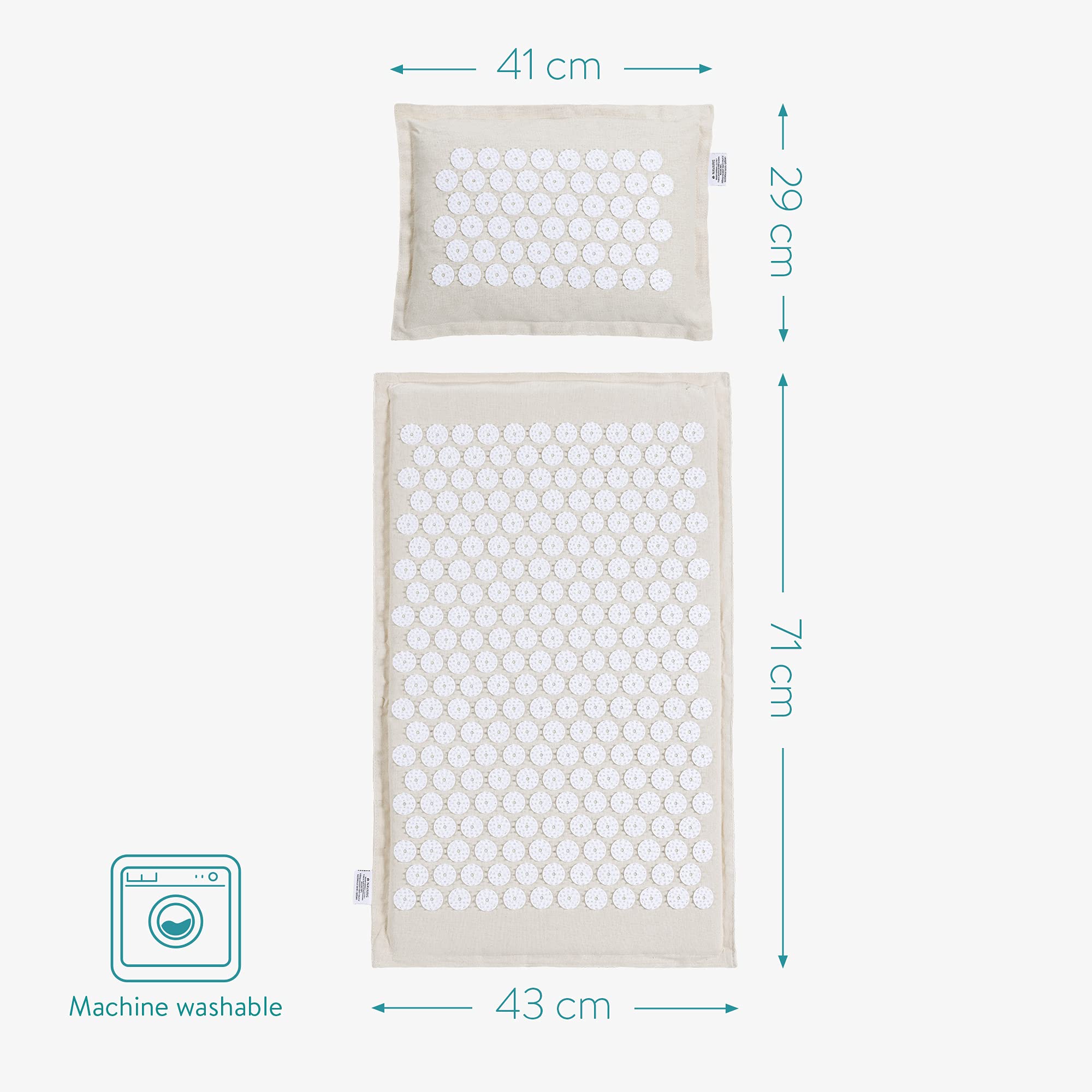 navaris-akupressur-set-2in1-matte-mit-kissen-entspannung image 6