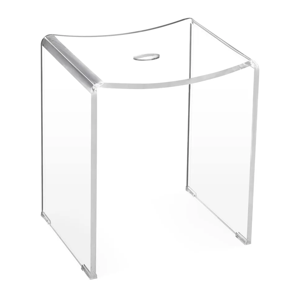 navaris-duschhocker-acryl-transparent-43-5cm-rutschfest-100kg image 1