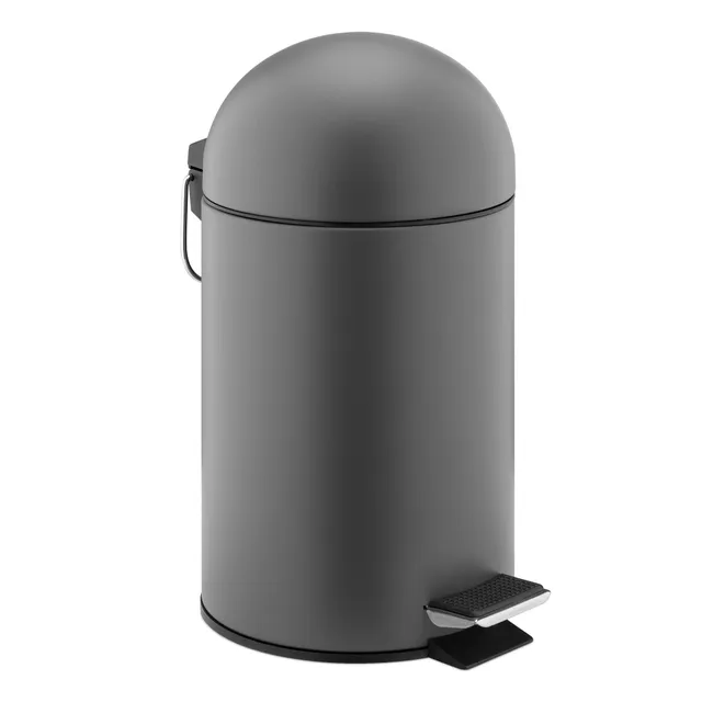 navaris-beauty-kosmetikeimer-3l-dunkelgrau-mit-fu-pedal image 1