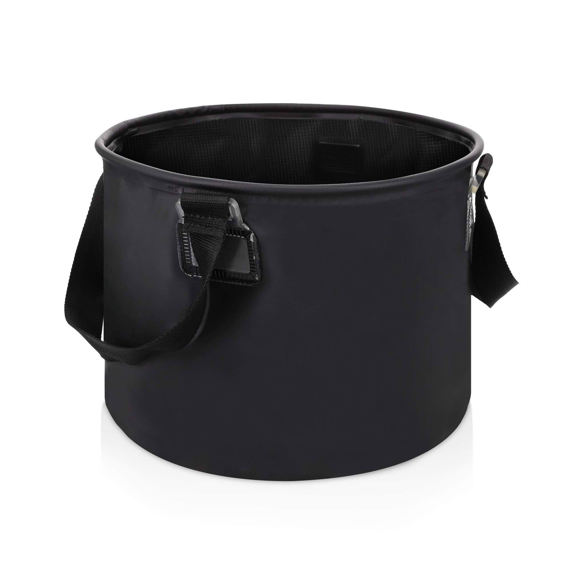navaris-faltsch-ssel-camping-15l-schwarz-faltbar-pvc image 1