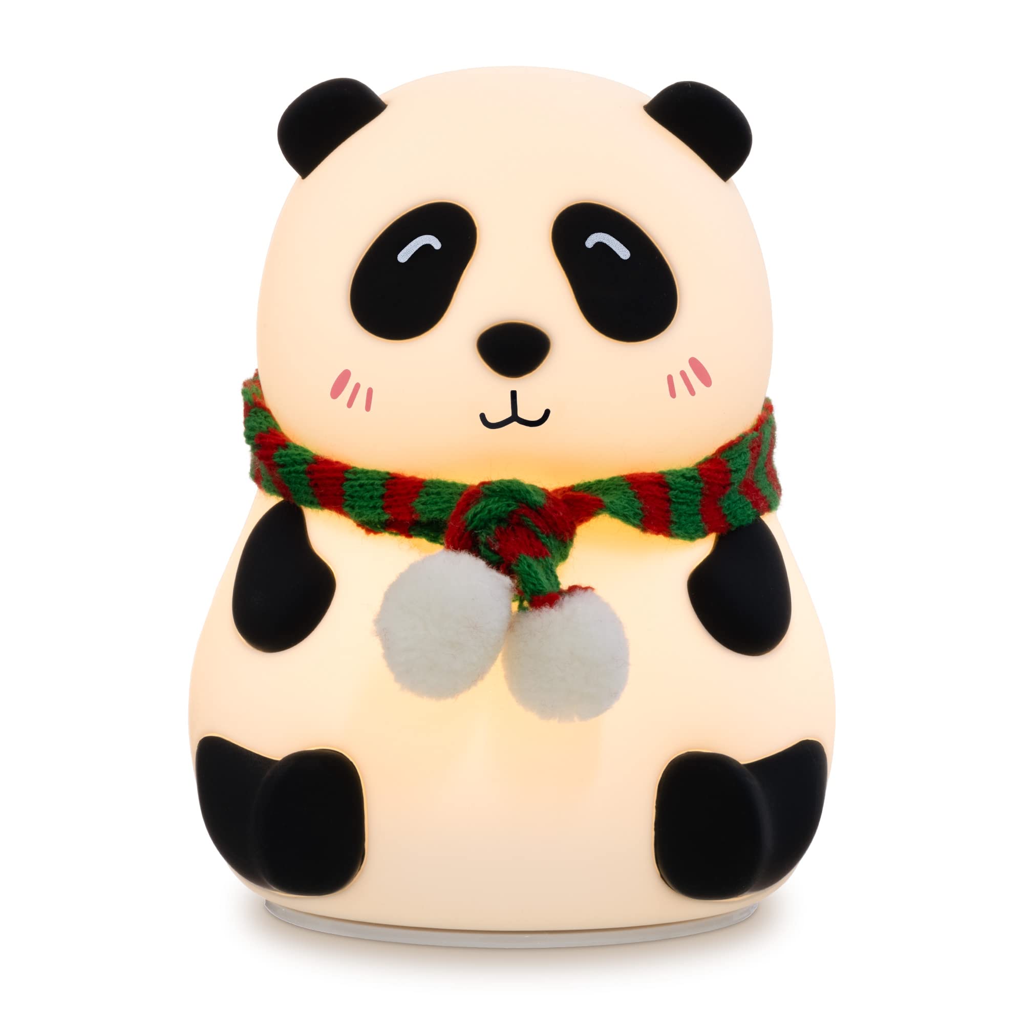 navaris-led-nachtlicht-panda-rgb-silikon-mit-usb-aufladbar image 1
