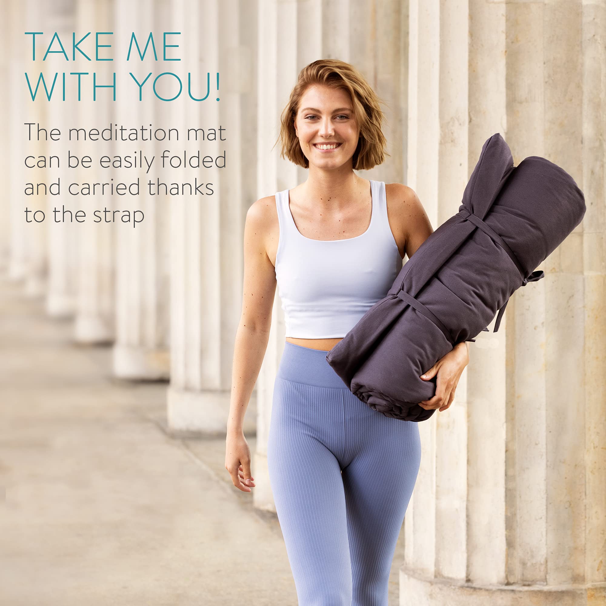 navaris-sport-wellness-meditationsmatte-200x80-grau-baumwolle image 4