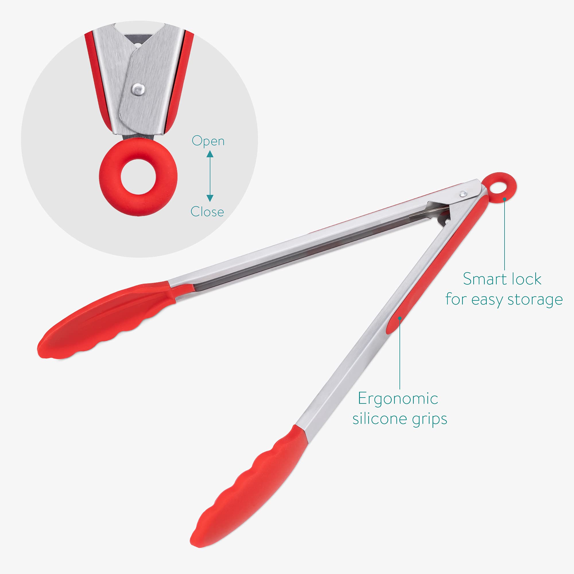 navaris-kitchen-k-chenzange-edelstahl-23-30cm-silikon-rot image 4