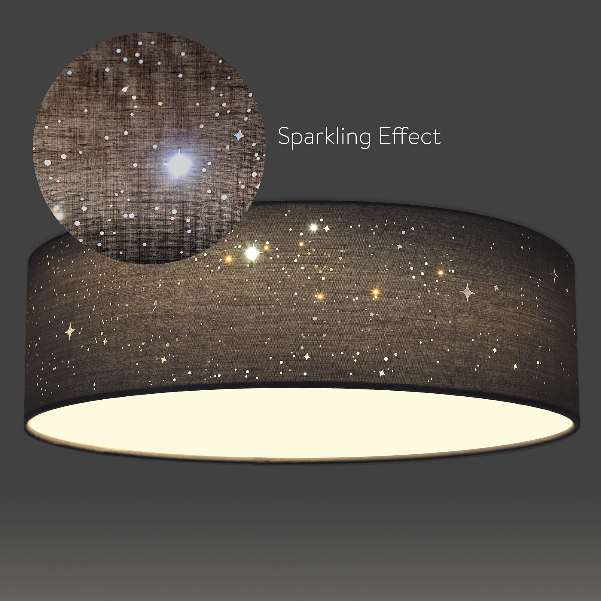 navaris-led-deckenleuchte-22w-rund-40cm-deckenlampe-dunkelgrau-warmwei image 3