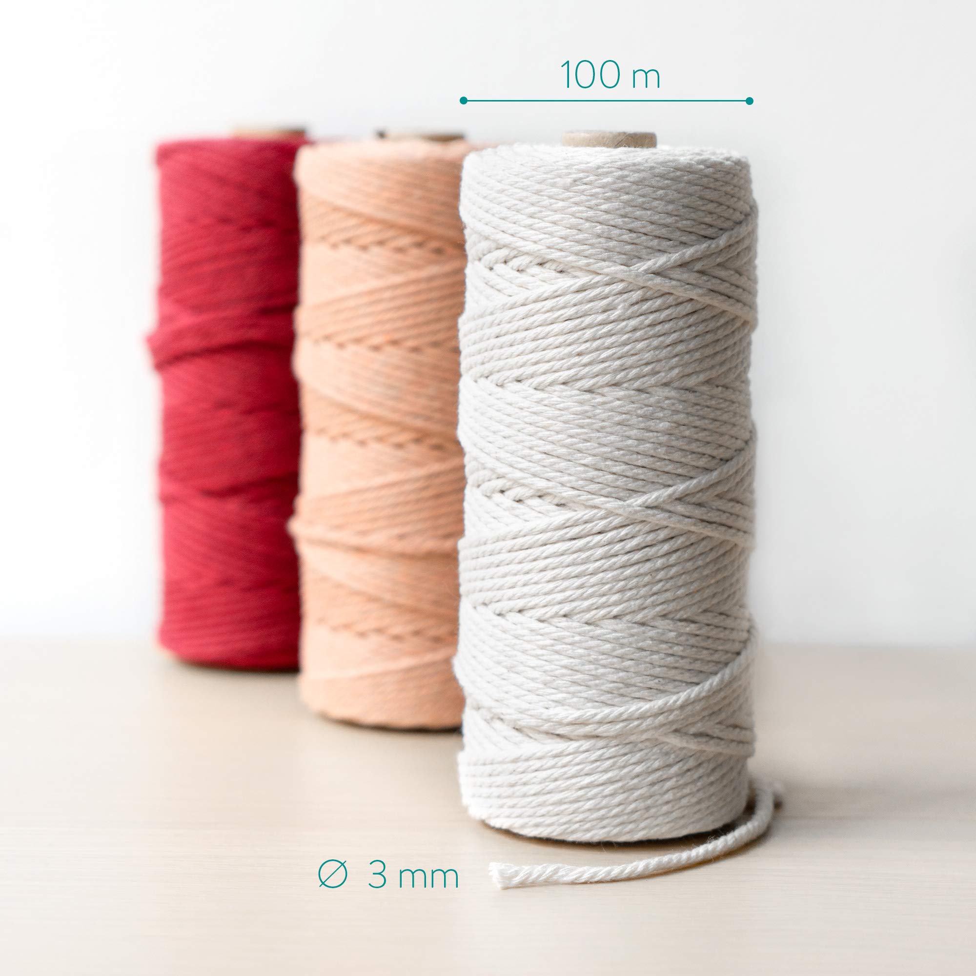 navaris-garden-makramee-garn-3er-set-100m-wei-rot-rosa image 3
