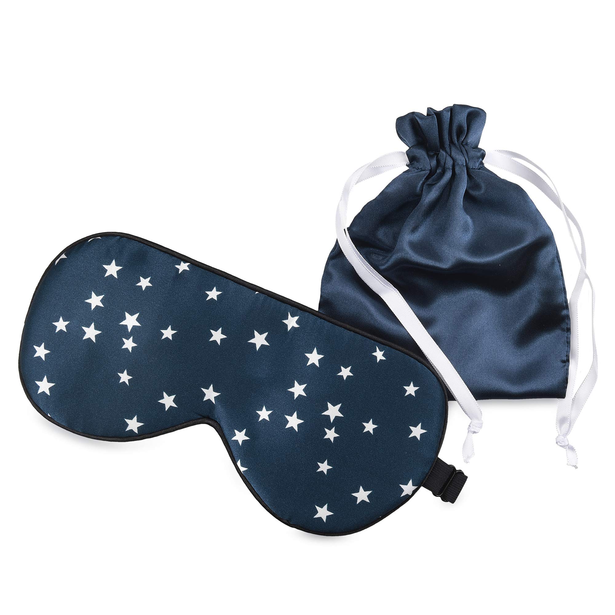 navaris-schlafmaske-seide-blau-sterne-augenmaske-verstellbar image 6