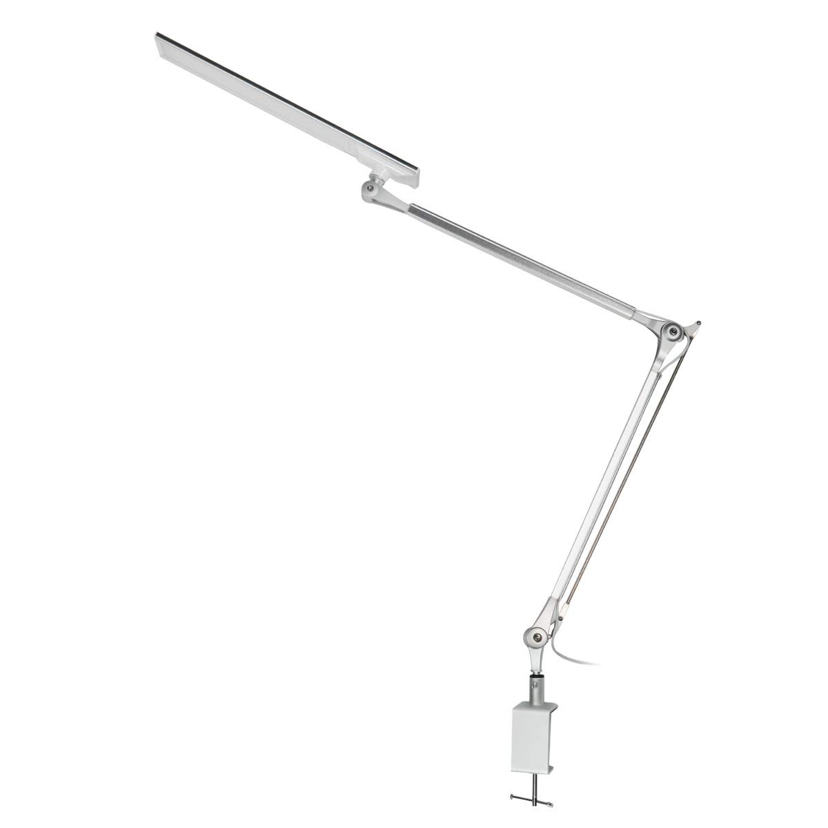 navaris-led-schreibtischlampe-silber-klemmleuchte-dimmbar-10w image 8